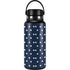 Blue and Cream Polka Dots Hydro Flask 32oz Wide Mouth Skin