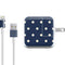 Blue and Cream Polka Dots iPad Charger (10W USB) Skin