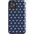 Blue and Cream Polka Dots iPhone 11 Impact Case