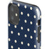 Blue and Cream Polka Dots iPhone 11 Impact Case