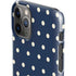 Blue and Cream Polka Dots iPhone 11 Pro Lite Case