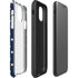 Blue and Cream Polka Dots iPhone 11 Pro Max Impact Case