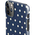 Blue and Cream Polka Dots iPhone 11 Pro Max Lite Case