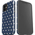 Blue and Cream Polka Dots iPhone 12 Impact Case