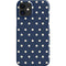 Blue and Cream Polka Dots iPhone 12 Mini Lite Case