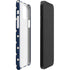 Blue and Cream Polka Dots iPhone 12 Mini Lite Case