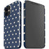 Blue and Cream Polka Dots iPhone 12 Mini Lite Case