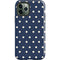 Blue and Cream Polka Dots iPhone 12 Pro Max Impact Case