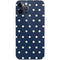 Blue and Cream Polka Dots iPhone 12 Pro Skin