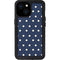 Blue and Cream Polka Dots iPhone 13 Mini Waterproof Case