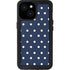 Blue and Cream Polka Dots iPhone 13 Mini Waterproof Case