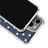 Blue and Cream Polka Dots iPhone 13 Pro Clear Case