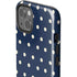 Blue and Cream Polka Dots iPhone 14 Impact Case