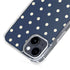 Blue and Cream Polka Dots iPhone 15 Plus MagSafe Case