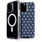Blue and Cream Polka Dots iPhone 15 Pro Max MagSafe Case