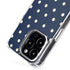 Blue and Cream Polka Dots iPhone 14 Pro Max MagSafe Case