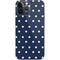 Blue and Cream Polka Dots iPhone 14 Pro Max Skin