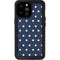 Blue and Cream Polka Dots iPhone 14 Pro Max Waterproof Case