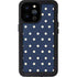 Blue and Cream Polka Dots iPhone 14 Pro Max Waterproof Case