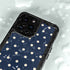 Blue and Cream Polka Dots iPhone 14 Pro Max Waterproof Case