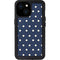 Blue and Cream Polka Dots iPhone 15 Waterproof Case
