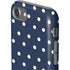 Blue and Cream Polka Dots iPhone SE (2nd & 3rd Gen) Pro Case