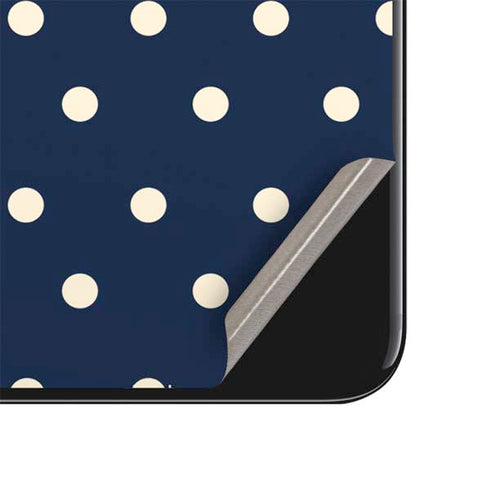 Blue and Cream Polka Dots iPhone SE (2nd & 3rd Gen) Skin