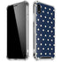 Blue and Cream Polka Dots iPhone XR Clear Case