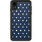 Blue and Cream Polka Dots iPhone XR Waterproof Case