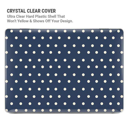 Blue and Cream Polka Dots MacBook Air 15in (2023-2025) Case plus Skin