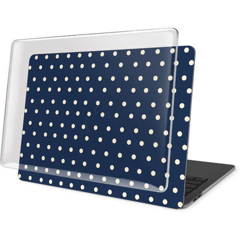 Blue and Cream Polka Dots MacBook Pro 16in (2019-20) Case plus Skin