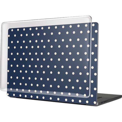 Blue and Cream Polka Dots MacBook Pro 16in (2021-25) Case plus Skin