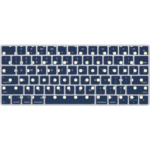 Blue and Cream Polka Dots Magic Keyboard Skin