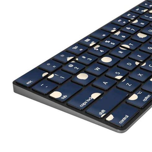 Blue and Cream Polka Dots Magic Keyboard with Numeric Keypad Skin