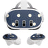 Blue and Cream Polka Dots Meta Quest 3 Skin