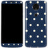 Blue and Cream Polka Dots Moto E5 Plus Skin