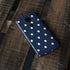 Blue and Cream Polka Dots Moto E5 Plus Skin