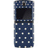 Blue and Cream Polka Dots Motorola RAZR Skin