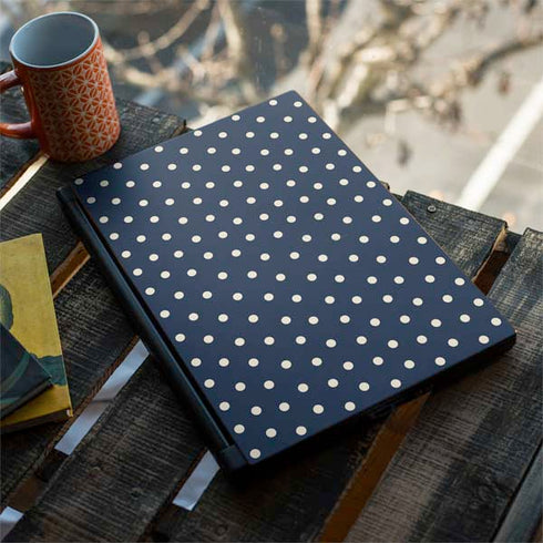 Blue and Cream Polka Dots MSI GS65 Stealth Laptop Skin