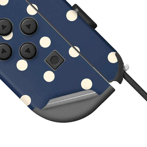 Blue and Cream Polka Dots Nintendo Joy-Con (L/R) Controller Skin