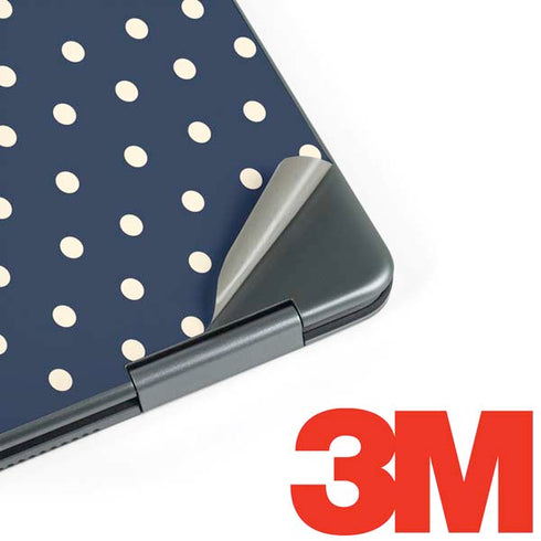 Blue and Cream Polka Dots Notebook 9 Pro 13in (2017) Skin