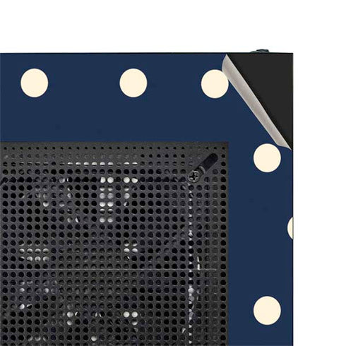 Blue and Cream Polka Dots NZXT H510 Compact ATX Mid-Tower Case Skin