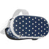 Blue and Cream Polka Dots Oculus Quest 2 Skin