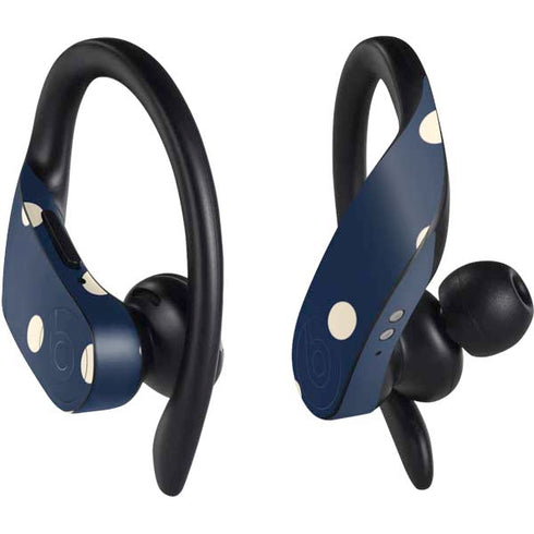 Blue and Cream Polka Dots PowerBeats Pro Skin