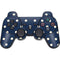 Blue and Cream Polka Dots PS3 Dual Shock wireless controller Skin