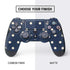 Blue and Cream Polka Dots PS4 Controller Skin