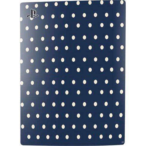 Blue and Cream Polka Dots PS5 Bundle Skin