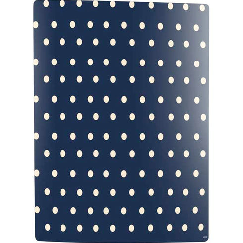 Blue and Cream Polka Dots PS5 Digital Edition Bundle Skin