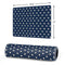 Blue and Cream Polka Dots Gaming Mouse Pad