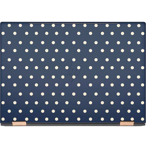 Blue and Cream Polka Dots HP Spectre Skin